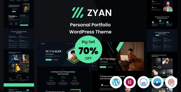 Zyan - Personal Portfolio WordPress Theme